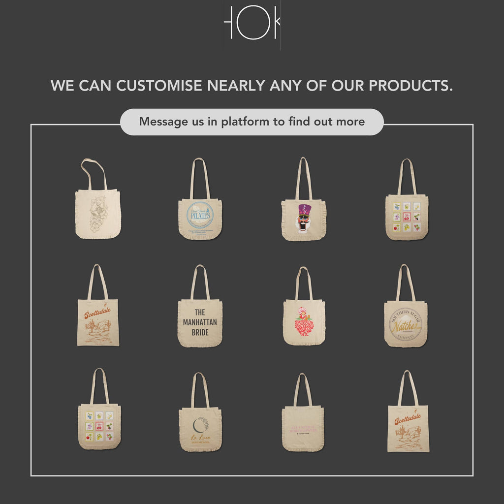 Canvas Ruffle Tote | Canvas Tote Bag | Unbranded Canvas Tote