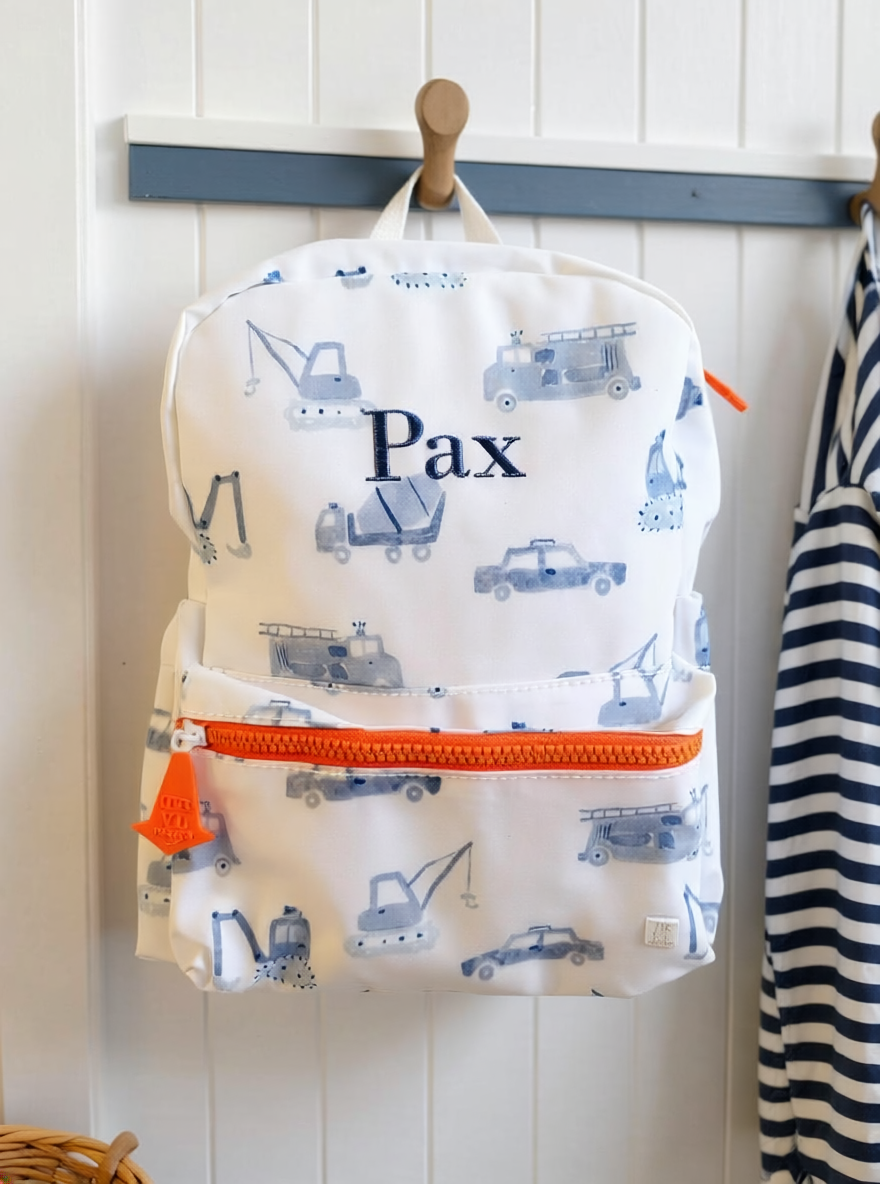 custom embroidered wipe clean mini backpack for toddler boy