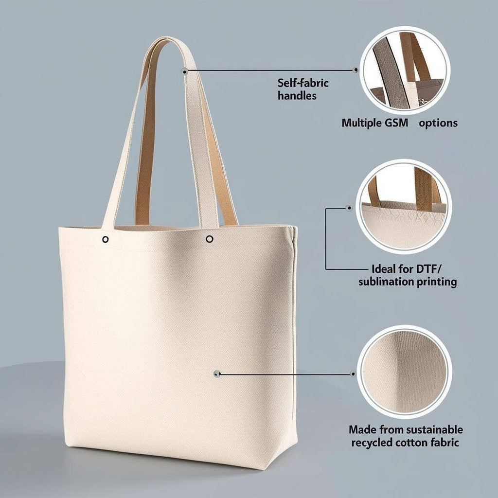Plain Design | Fabric Bag | Eco Canvas Bag | Unbranded